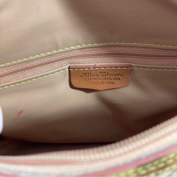 Vintage Allen Edward Map Barrel Handbag - Picture 11 of 14